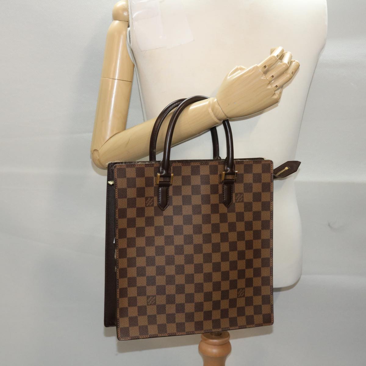 LOUIS VUITTON Damier Ebene Venice PM Hand Bag N51145 LV Auth 49541