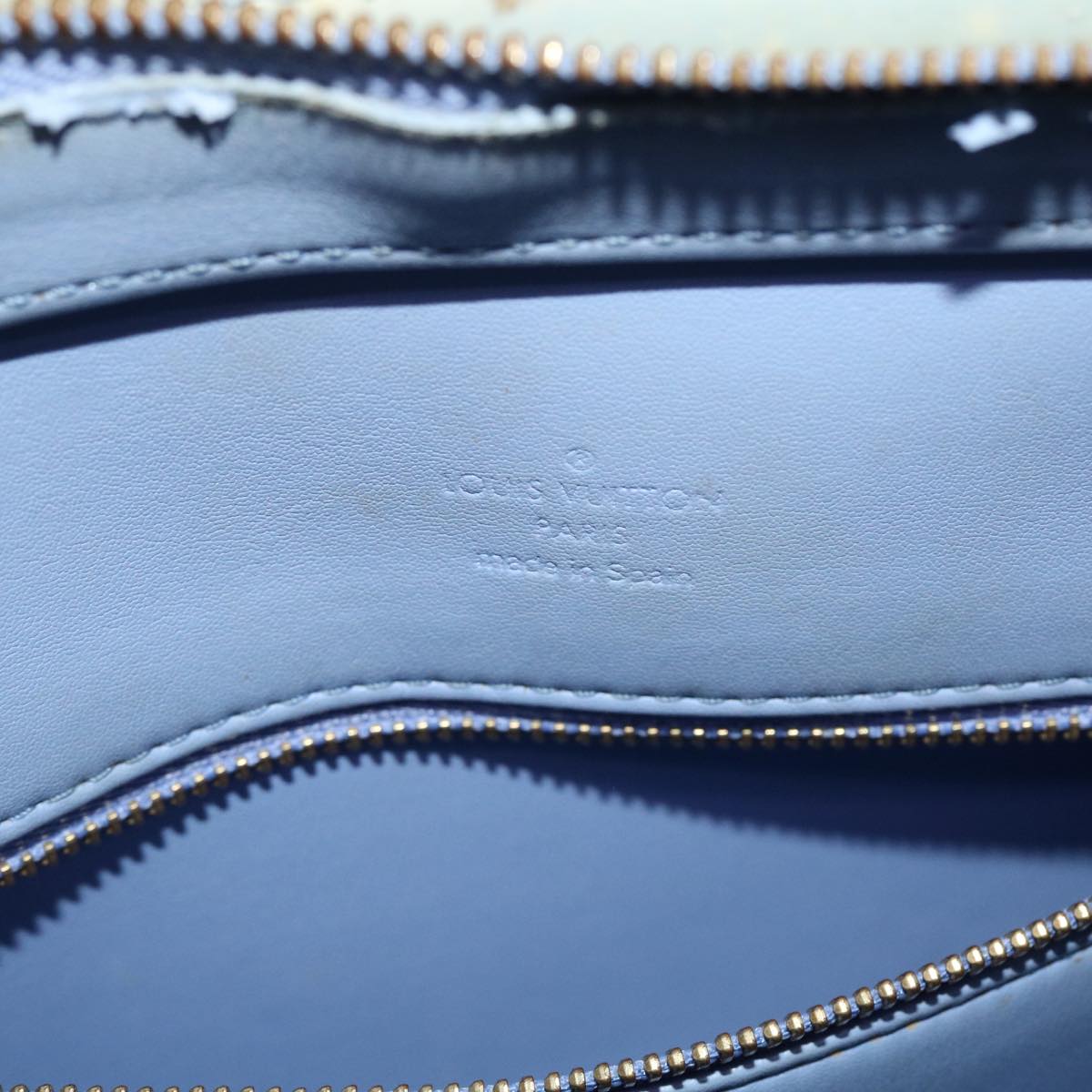 LOUIS VUITTON Monogram Vernis Houston Hand Bag Lavande M91218 LV Auth 49563