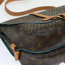 LOUIS VUITTON Monogram Perfo Saumur 30 Shoulder Bag M93998 LV Auth 49620SAV-16