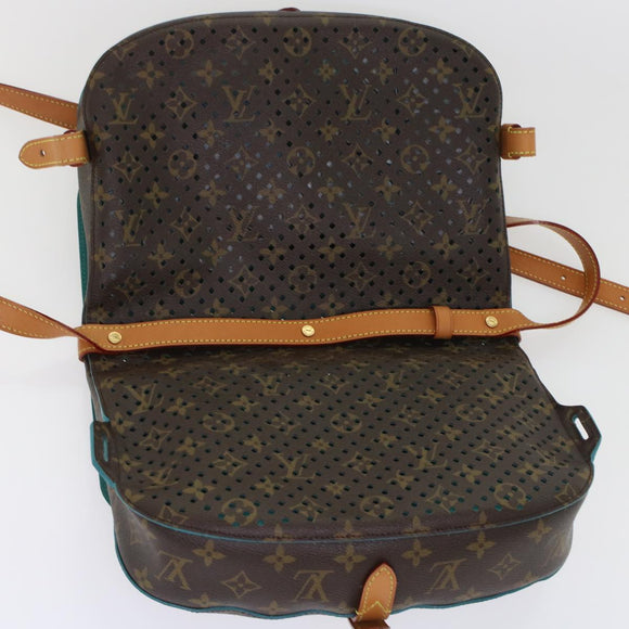 LOUIS VUITTON Monogram Perfo Saumur 30 Shoulder Bag M93998 LV Auth 49620SAV