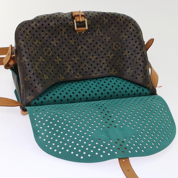 LOUIS VUITTON Monogram Perfo Saumur 30 Shoulder Bag M93998 LV Auth 49620SAV