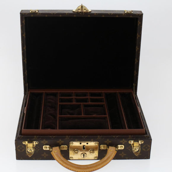 LOUIS VUITTON Monogram Boite Bijou Trunk M47120 LV Auth 49667SV