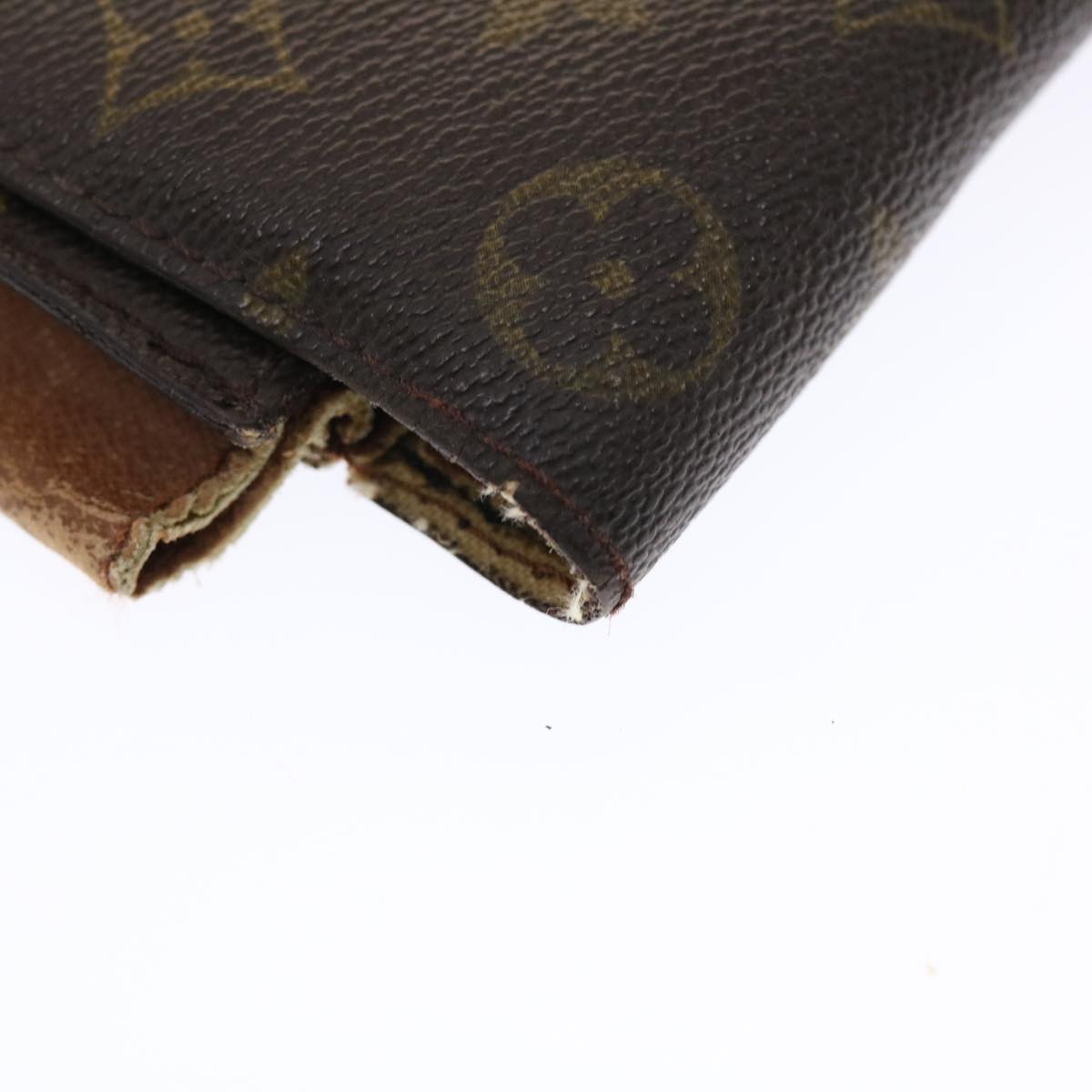 LOUIS VUITTON Monogram Porte Envelope Clutch Bag M51801 LV Auth 49723