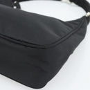 PRADA Pouch Nylon Black Auth 49968-16