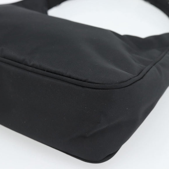 PRADA Pouch Nylon Black Auth 49968