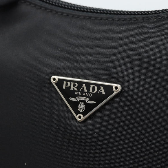 PRADA Pouch Nylon Black Auth 49968
