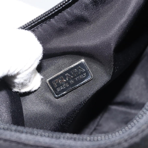 PRADA Pouch Nylon Black Auth 49968