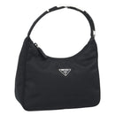 PRADA Pouch Nylon Black Auth 49968-1