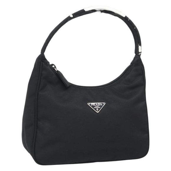 PRADA Pouch Nylon Black Auth 49968