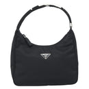 PRADA Pouch Nylon Black Auth 49968-13