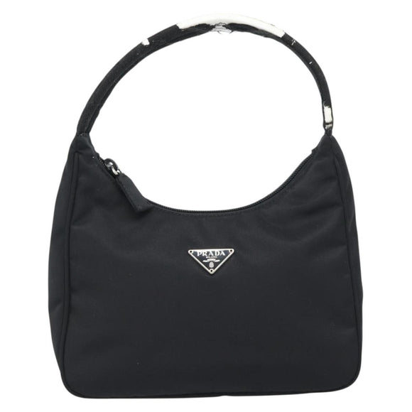 PRADA Pouch Nylon Black Auth 49968