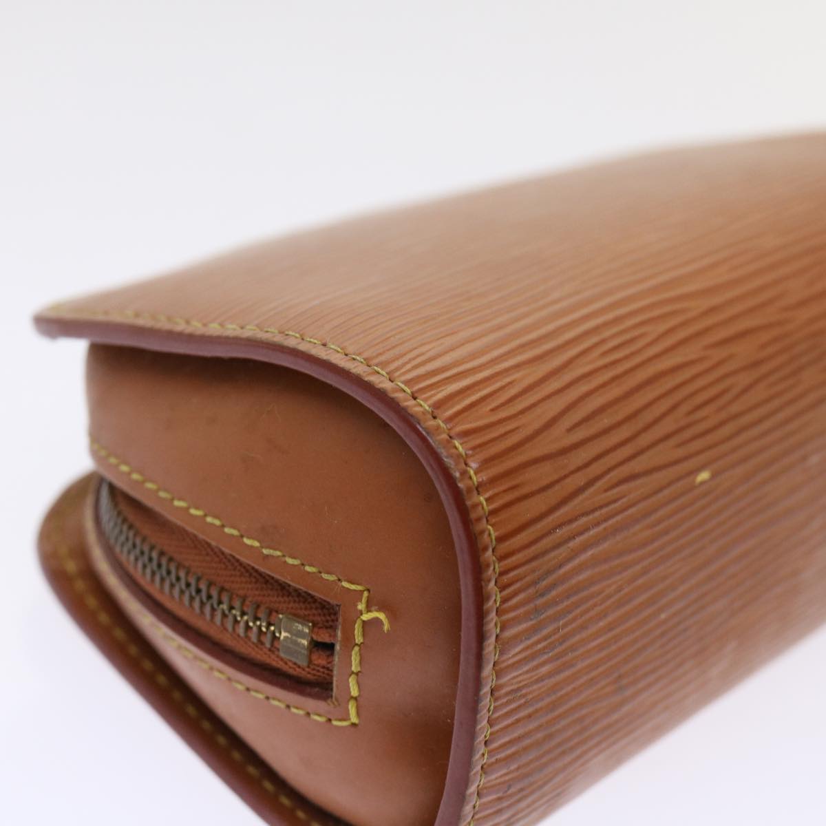 LOUIS VUITTON Epi Dauphine PM Pouch Brown M48443 LV Auth 50010