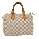 LOUIS VUITTON Damier Azur Speedy 25 Hand Bag N41534 LV Auth 50040-1