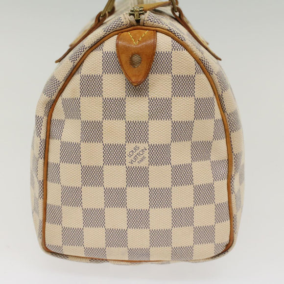 LOUIS VUITTON Damier Azur Speedy 25 Hand Bag N41534 LV Auth 50040