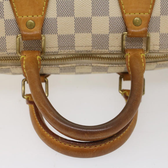 LOUIS VUITTON Damier Azur Speedy 25 Hand Bag N41534 LV Auth 50040