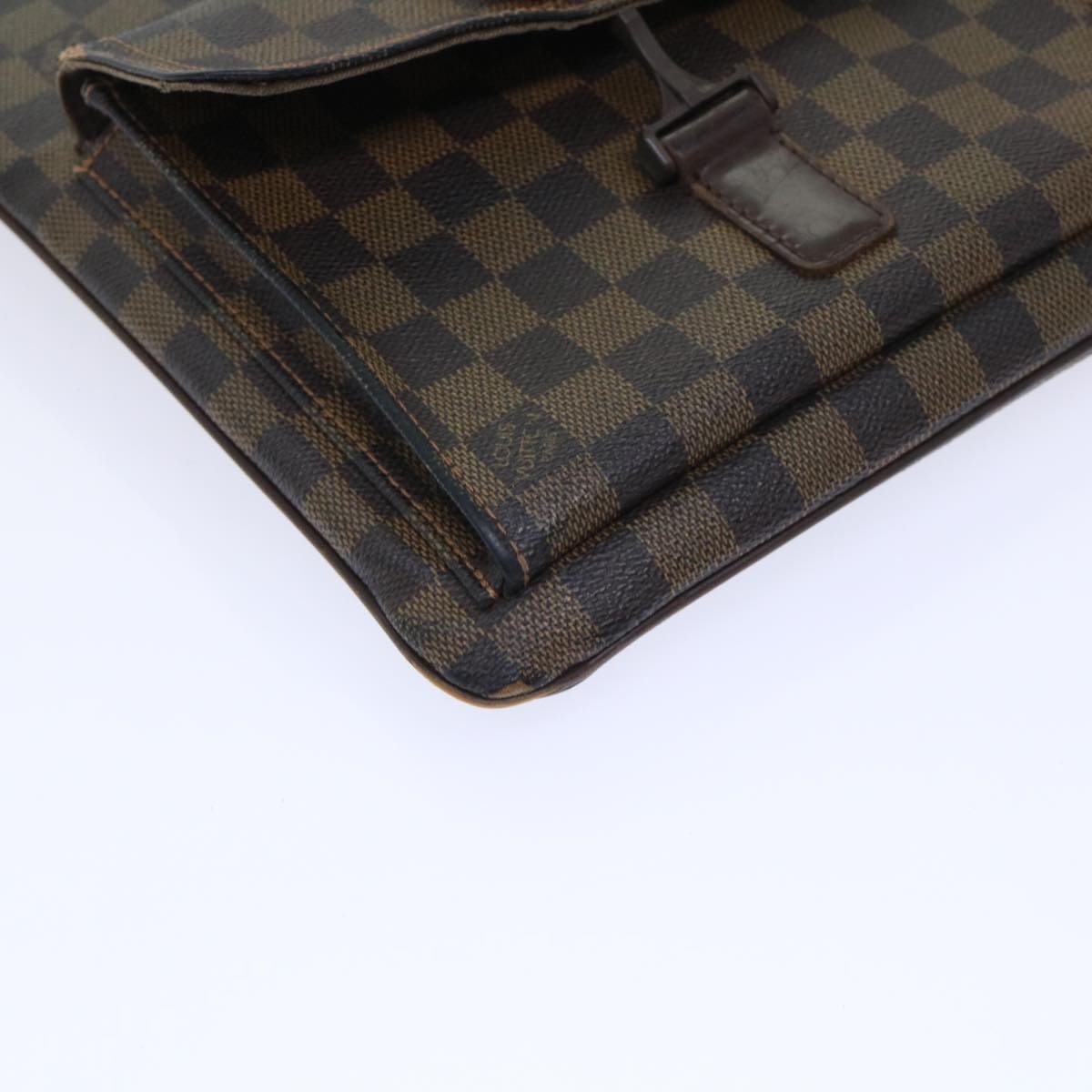 LOUIS VUITTON Damier Ebene Pochette Merwiel Shoulder Bag N51127 LV Auth 50041