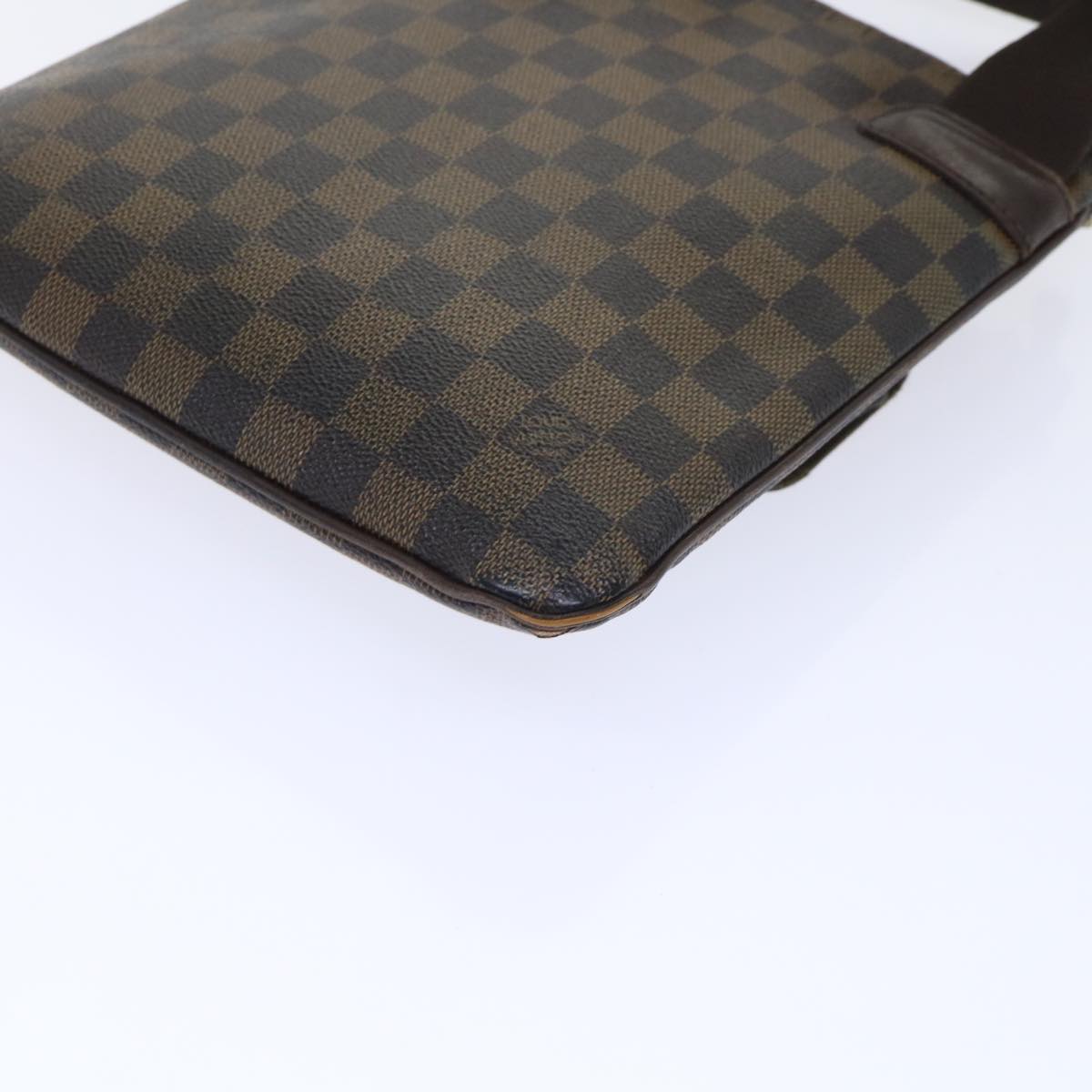 LOUIS VUITTON Damier Ebene Pochette Merwiel Shoulder Bag N51127 LV Auth 50041