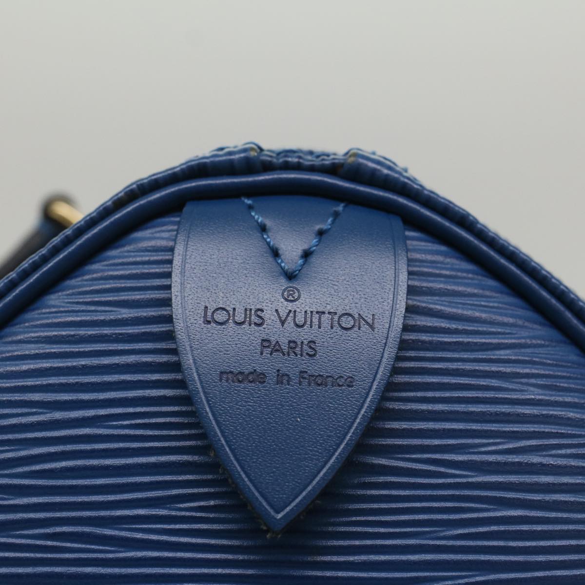 LOUIS VUITTON Epi Speedy 25 Hand Bag Toledo Blue M43015 LV Auth 50088