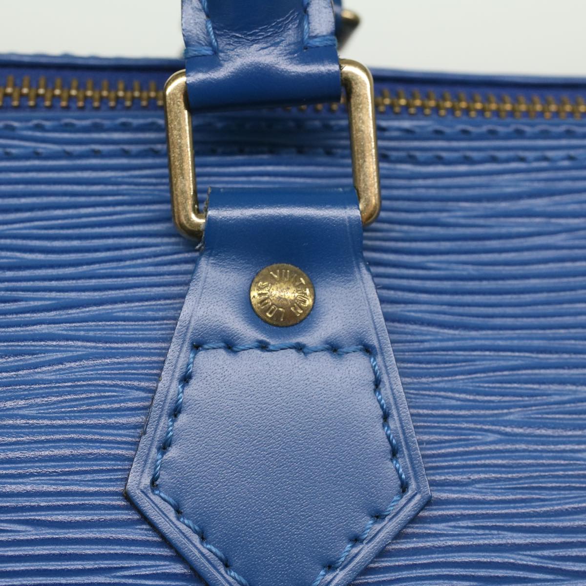 LOUIS VUITTON Epi Speedy 25 Hand Bag Toledo Blue M43015 LV Auth 50088