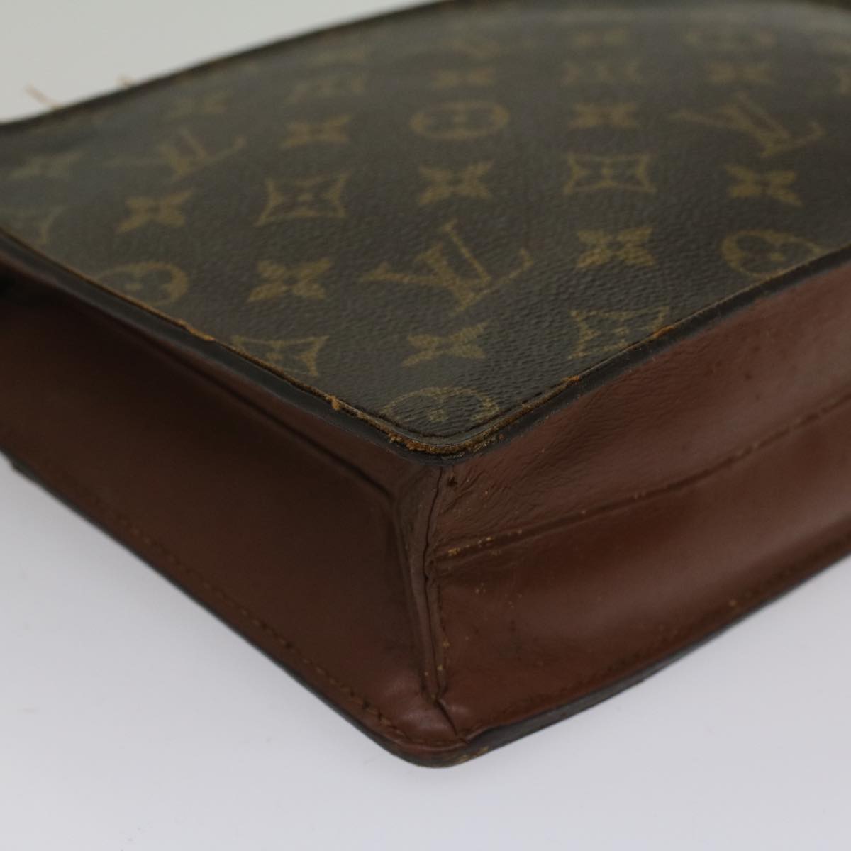 LOUIS VUITTON Monogram Pochette Homme Clutch Bag M51795 LV Auth 50111