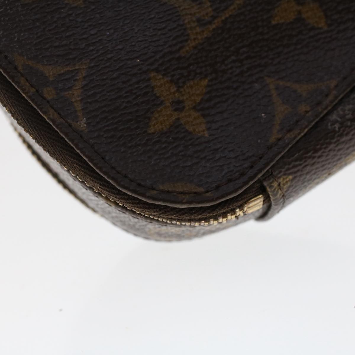 LOUIS VUITTON Monogram Trousse Brush PM Cosmetic Pouch M47510 LV Auth 50112