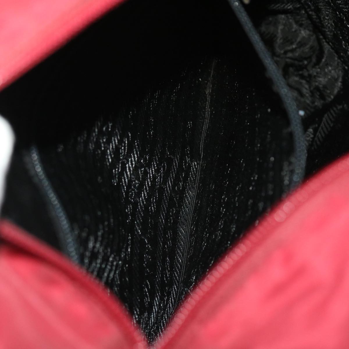 PRADA Tote Bag Nylon Red Auth 50149