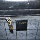 CELINE Hand Bag Leather Black Auth 50187-10