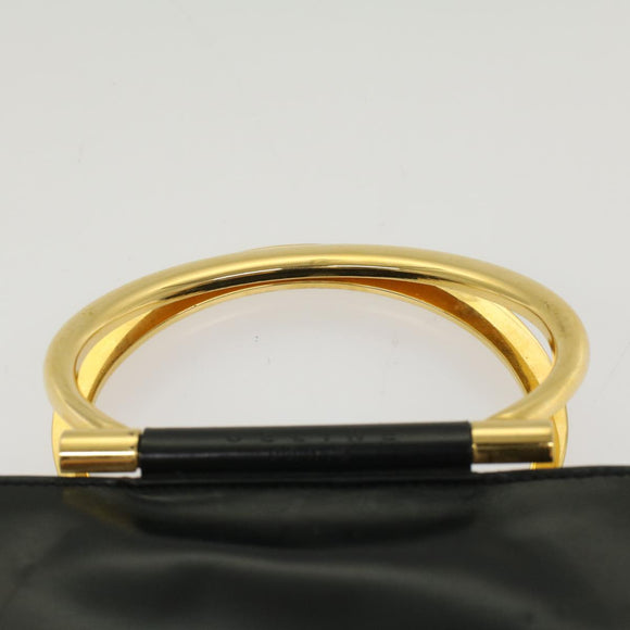 CELINE Hand Bag Leather Black Auth 50187