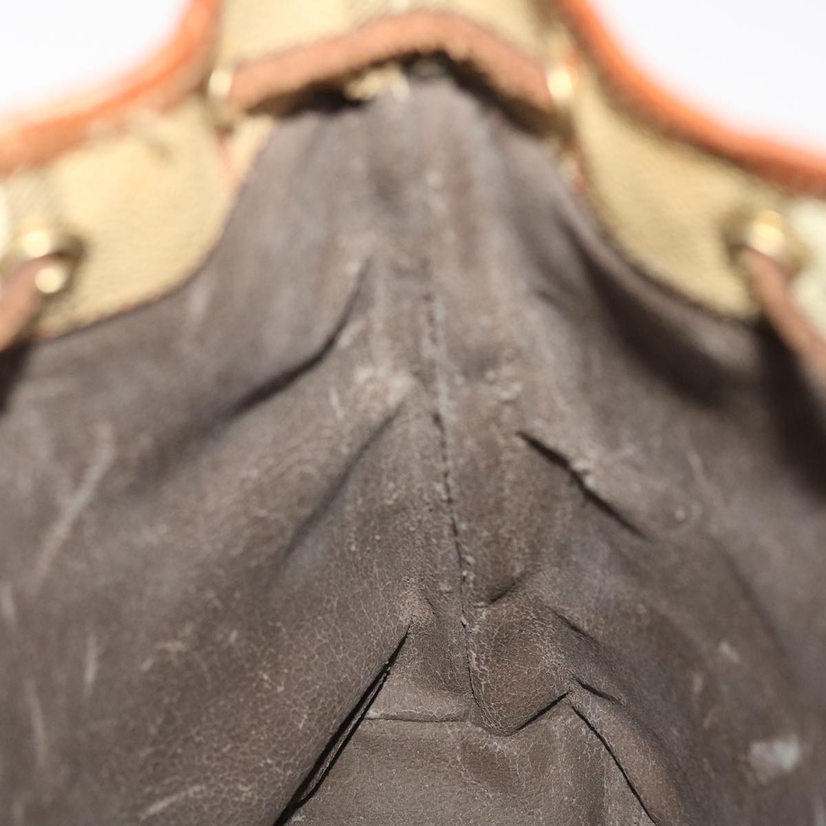 Burberrys Nova Check Shoulder Bag PVC Leather Beige Auth 50199