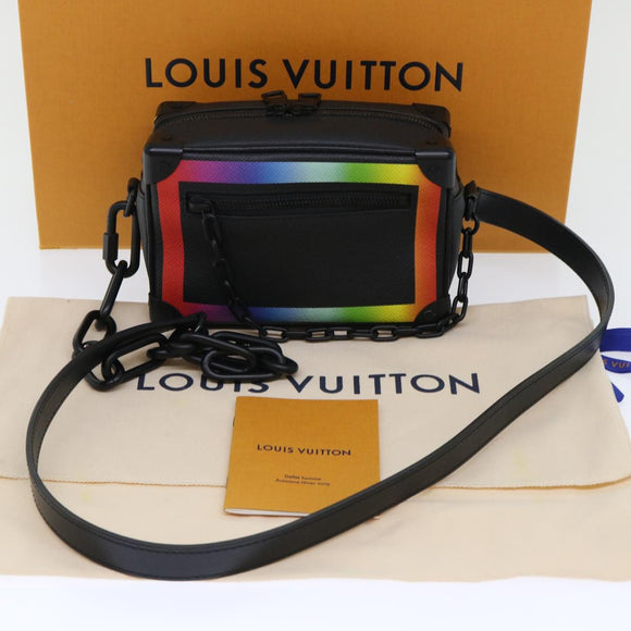 LOUIS VUITTON Taiga Rainbow Mini Soft Trunk Shoulder Bag M30351 LV Auth 50210SM