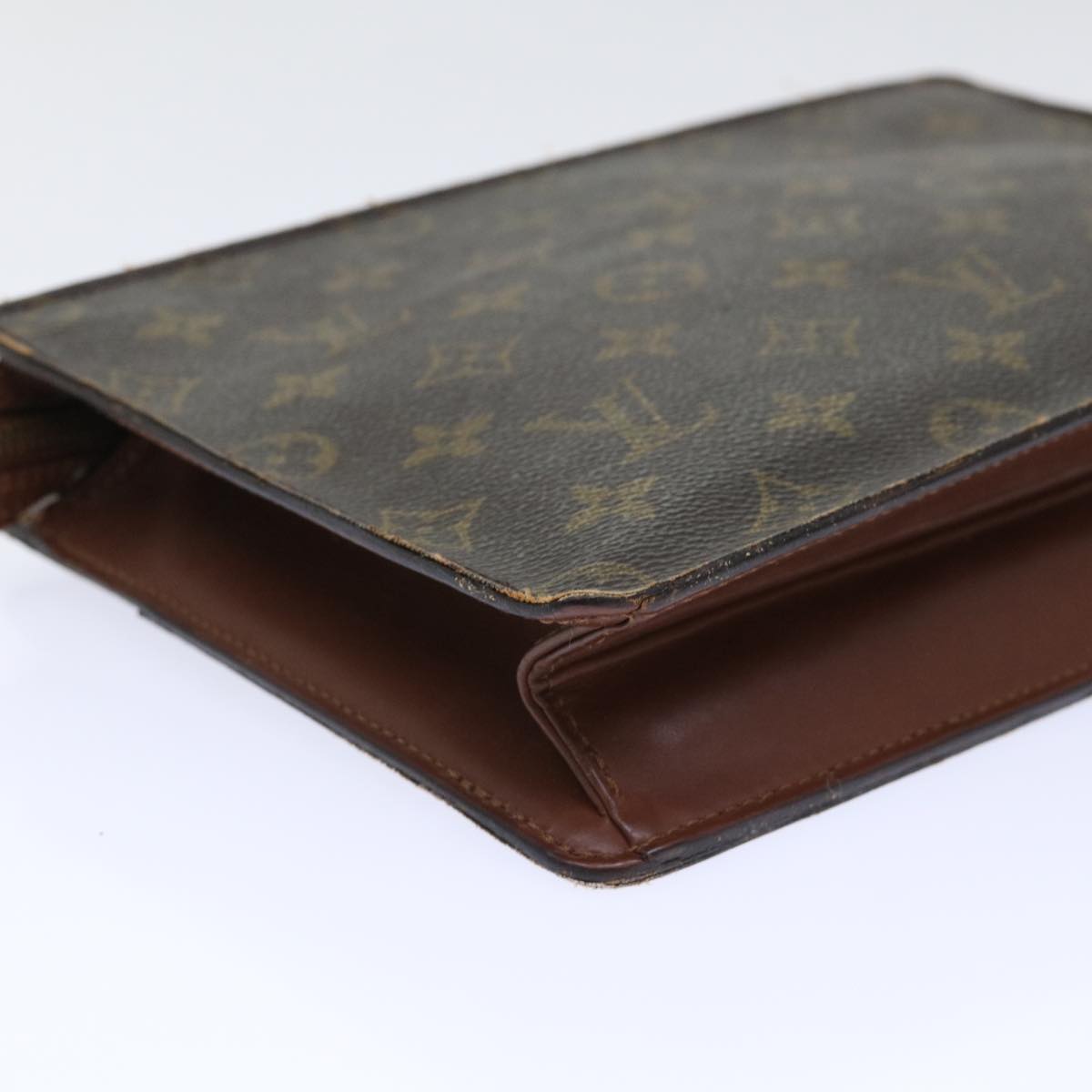 LOUIS VUITTON Monogram Pochette Homme Clutch Bag M51795 LV Auth 50263