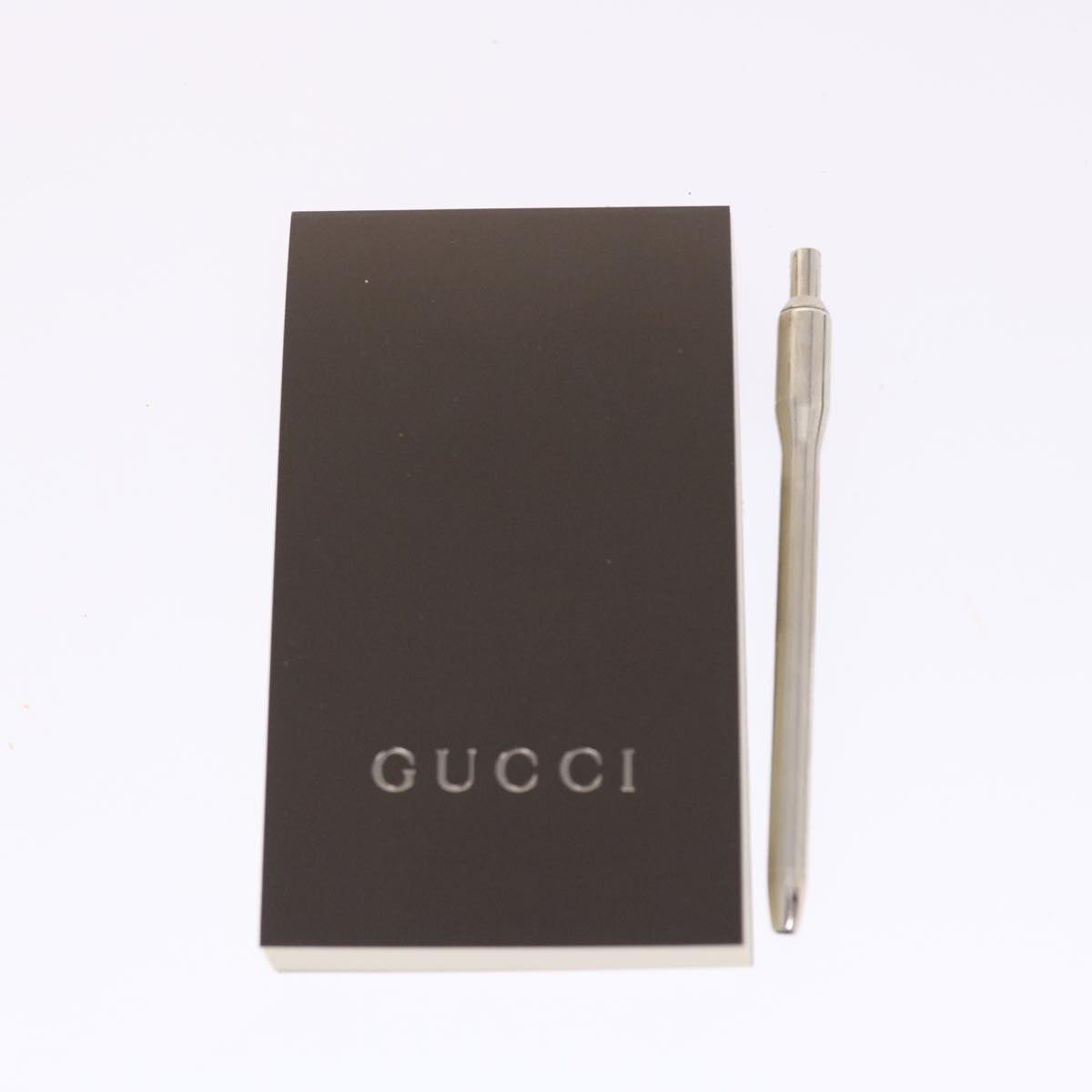 GUCCI Planner Leather Black Auth 50288