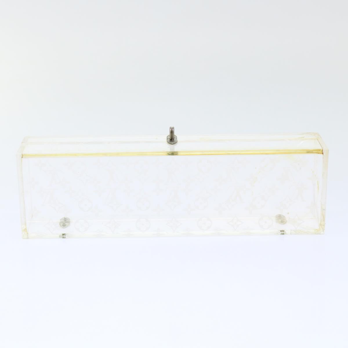 LOUIS VUITTON Monogram Aroma Candle Case Plastic VIP Limited Clear LV Auth 50320