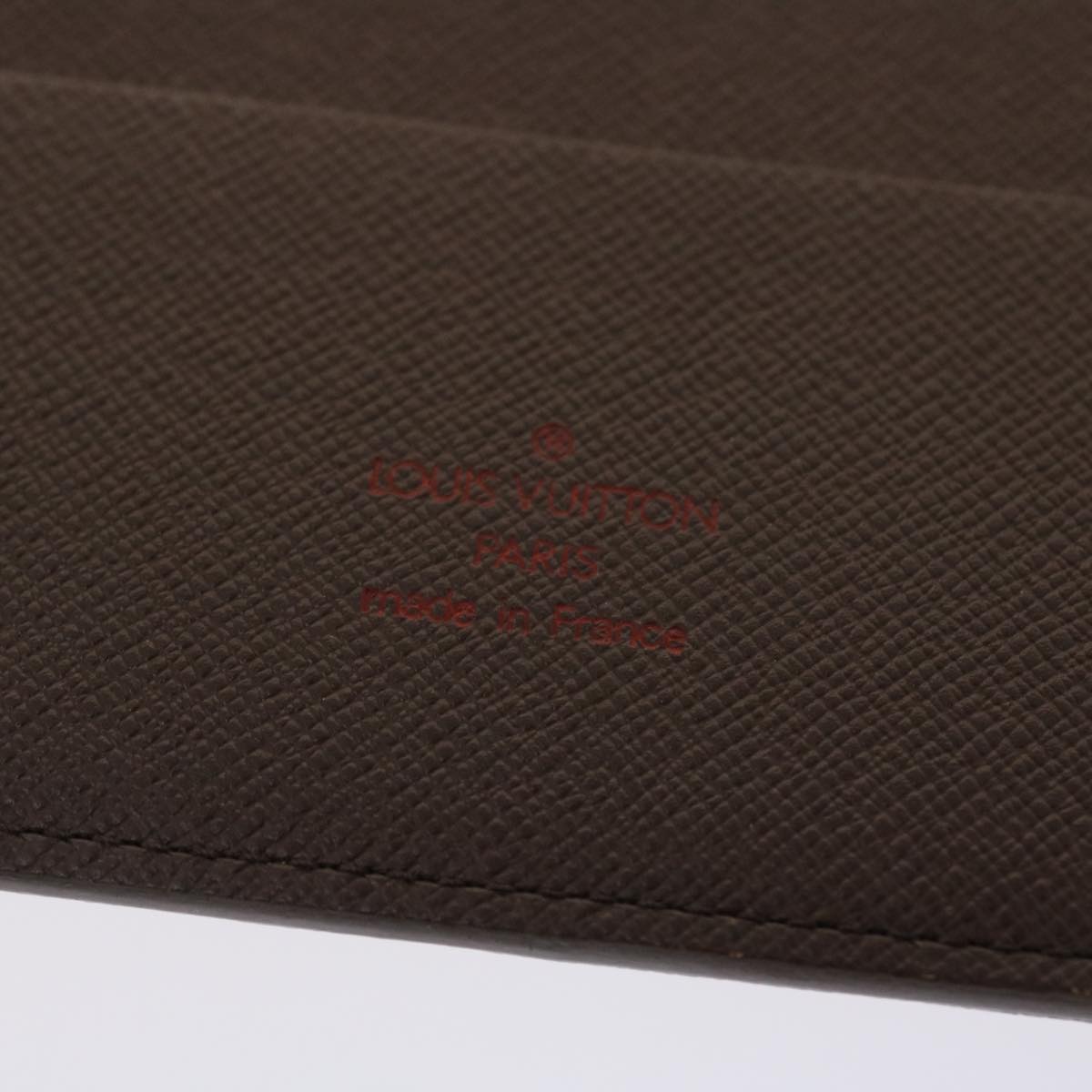 LOUIS VUITTON Damier Ebene Agenda GM Day Planner Cover R20107 LV Auth 50322A