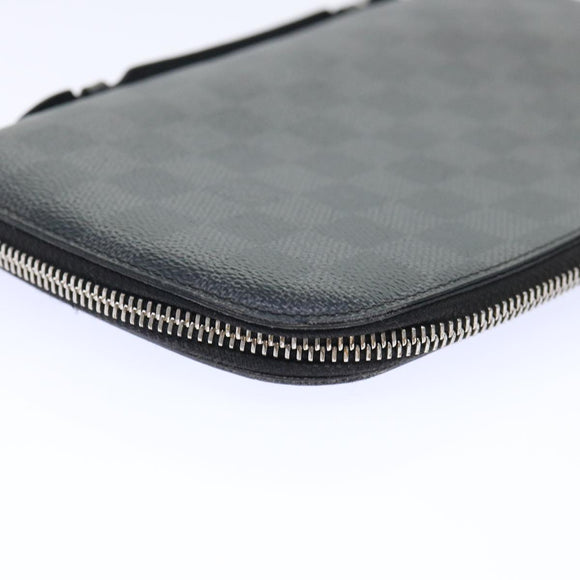 LOUIS VUITTON Damier Graphite Organizer Atoll Reiseetui N48255 LV Auth 50337