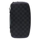 LOUIS VUITTON Damier Graphite Organizer Atoll Travel Case N48255 LV Auth 50337-13