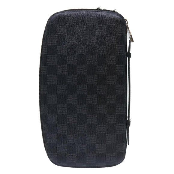 LOUIS VUITTON Damier Graphite Organizer Atoll Reiseetui N48255 LV Auth 50337