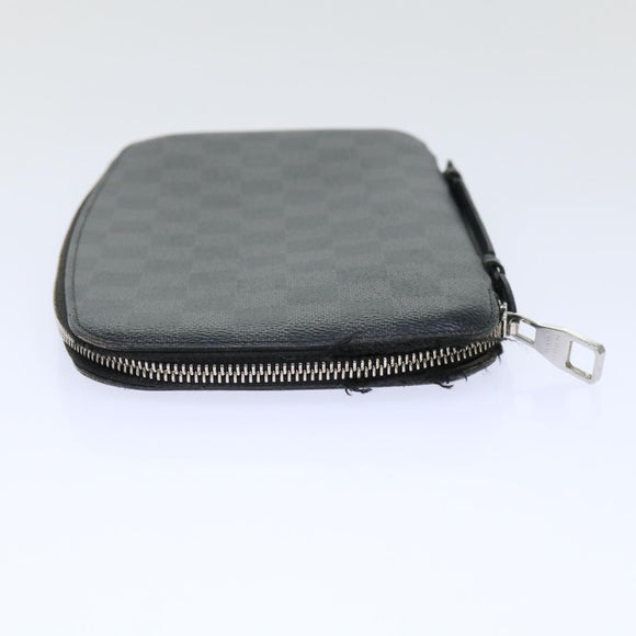 LOUIS VUITTON Damier Graphite Organizer Atoll Reiseetui N48255 LV Auth 50337