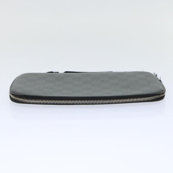 LOUIS VUITTON Damier Graphite Organizer Atoll Reiseetui N48255 LV Auth 50337