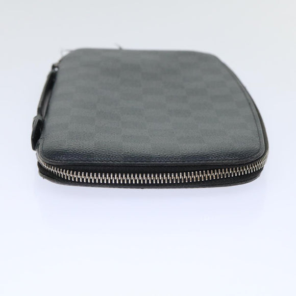 LOUIS VUITTON Damier Graphite Organizer Atoll Reiseetui N48255 LV Auth 50337