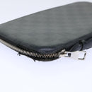 LOUIS VUITTON Damier Graphite Organizer Atoll Travel Case N48255 LV Auth 50337-8