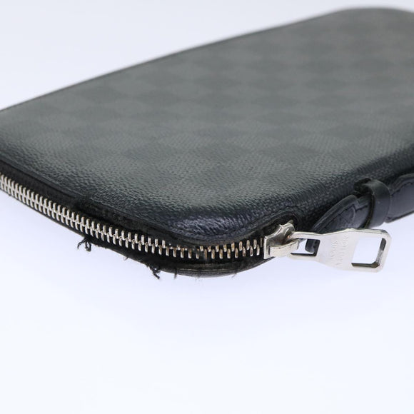 LOUIS VUITTON Damier Graphite Organizer Atoll Reiseetui N48255 LV Auth 50337