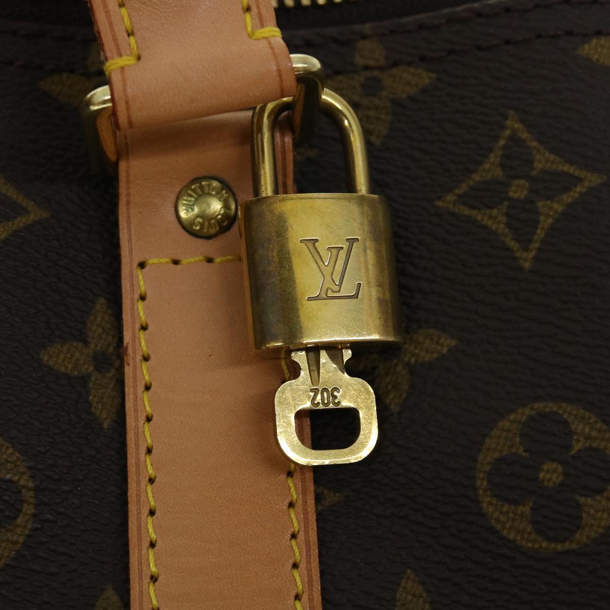 LOUIS VUITTON Monogram Keepall 60 Boston Bag M41422 LV Auth 50384