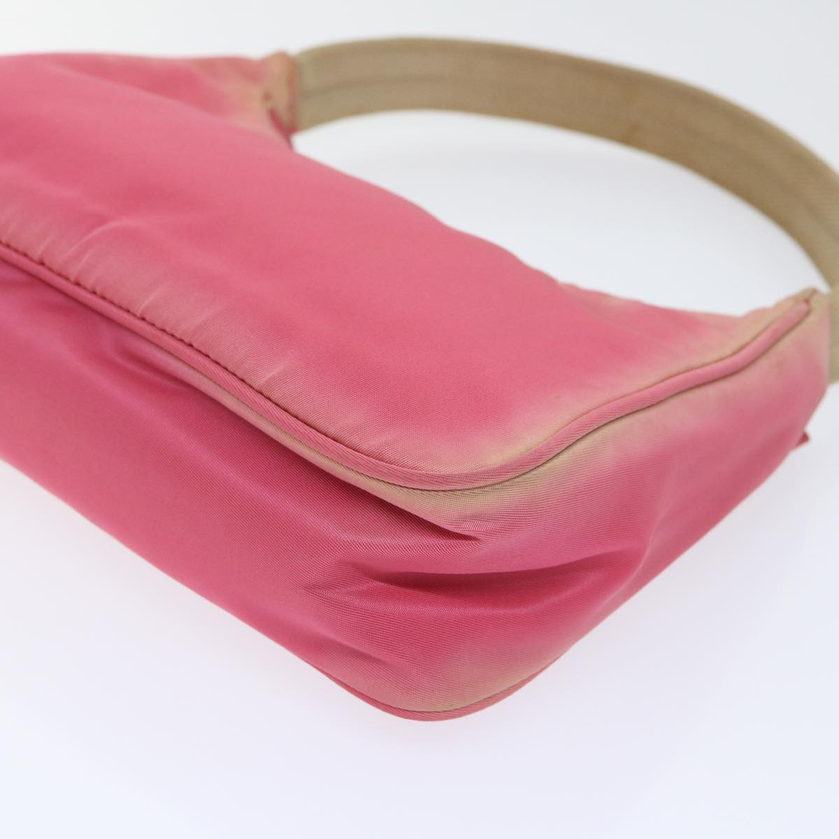 PRADA Accessory Pouch Nylon Pink Auth 50399