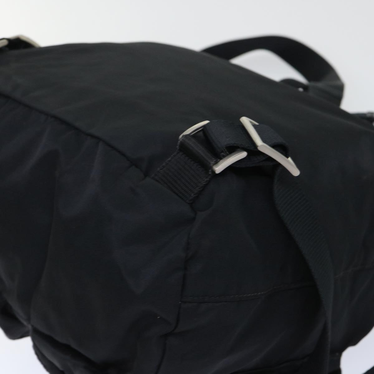 PRADA Backpack Nylon Black Auth 50624