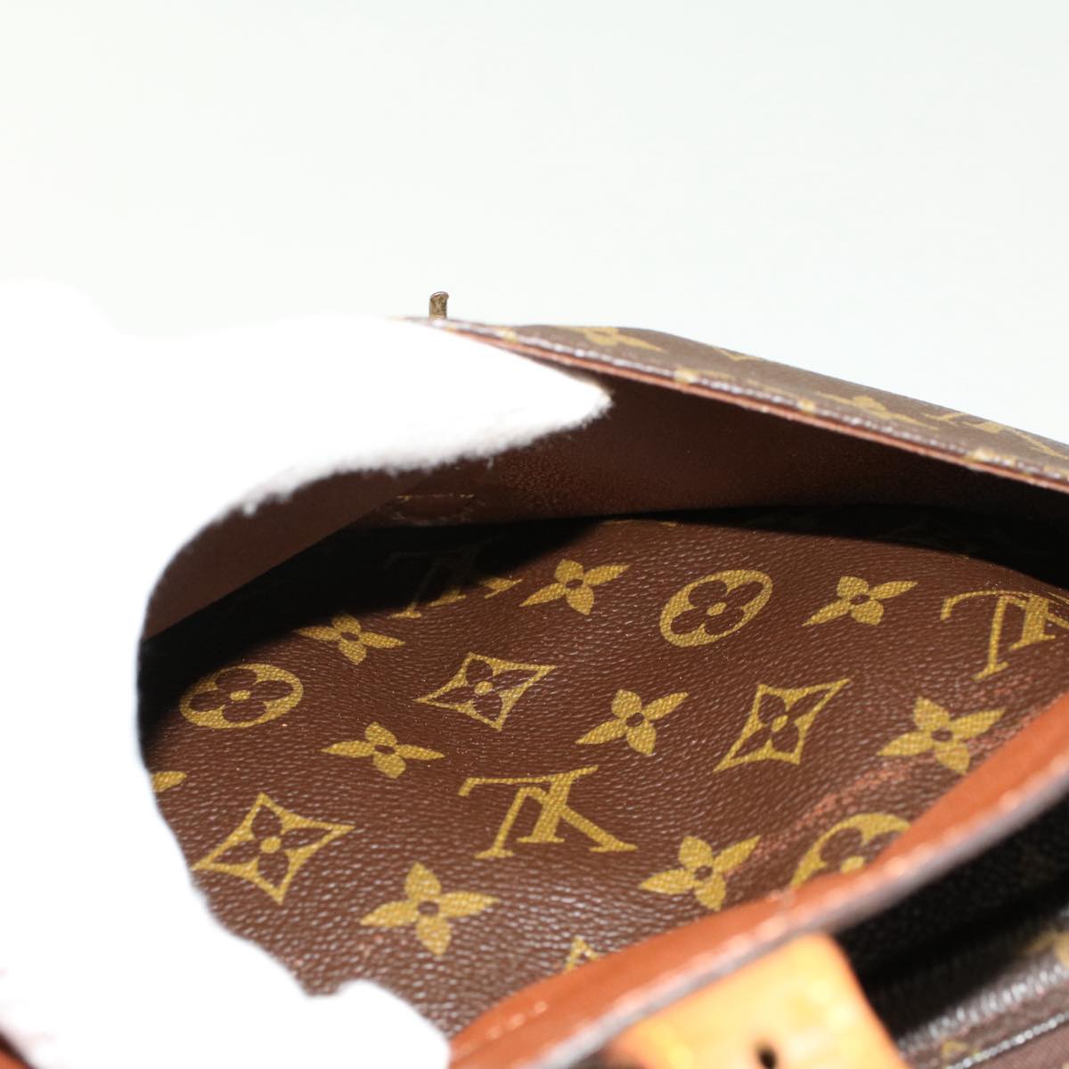 LOUIS VUITTON Monogram Jeune Fille GM Shoulder Bag M51225 LV Auth 50689