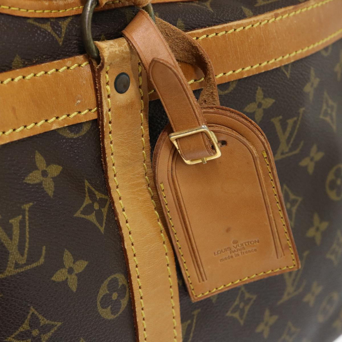 LOUIS VUITTON Monogram Sac Shan 40 Pet Carry M42024 LV Auth 50734