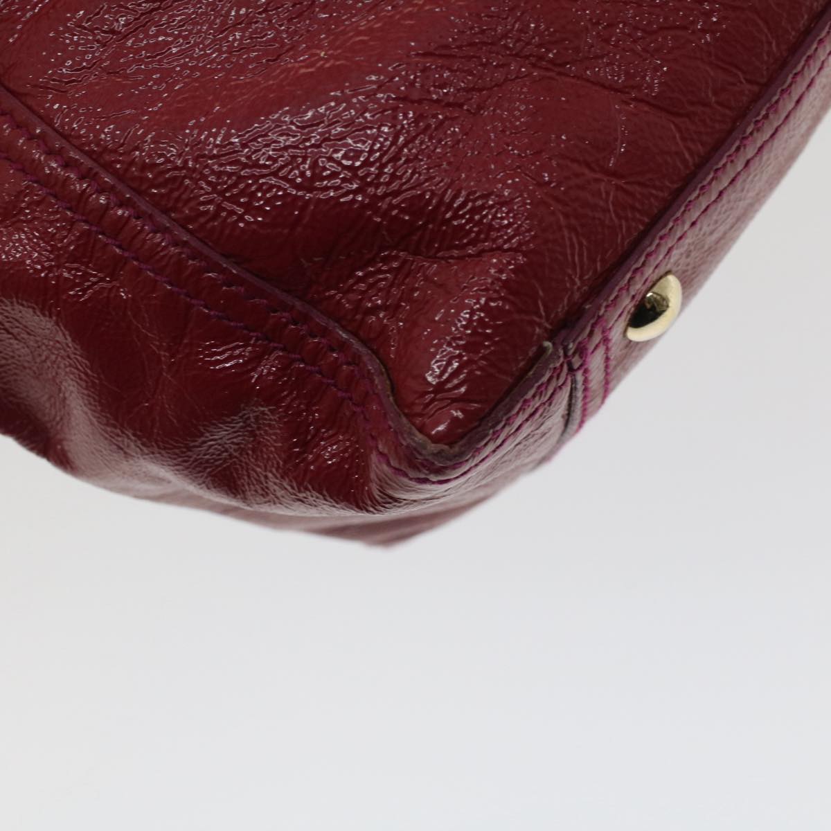 BALLY Saint Laurent Gucci Shoulder Bag Leather 3Set Black Red Auth 50754