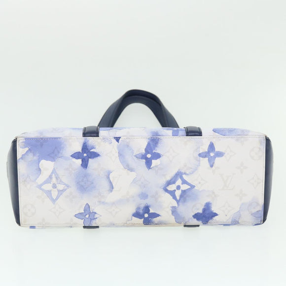 LOUIS VUITTON Monogram Water Color Weekend Tote PM Bag Blue M45756 Auth 50808S