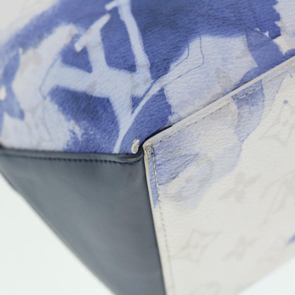 LOUIS VUITTON Monogram Water Color Weekend Tote PM Bag Blue M45756 Auth 50808S